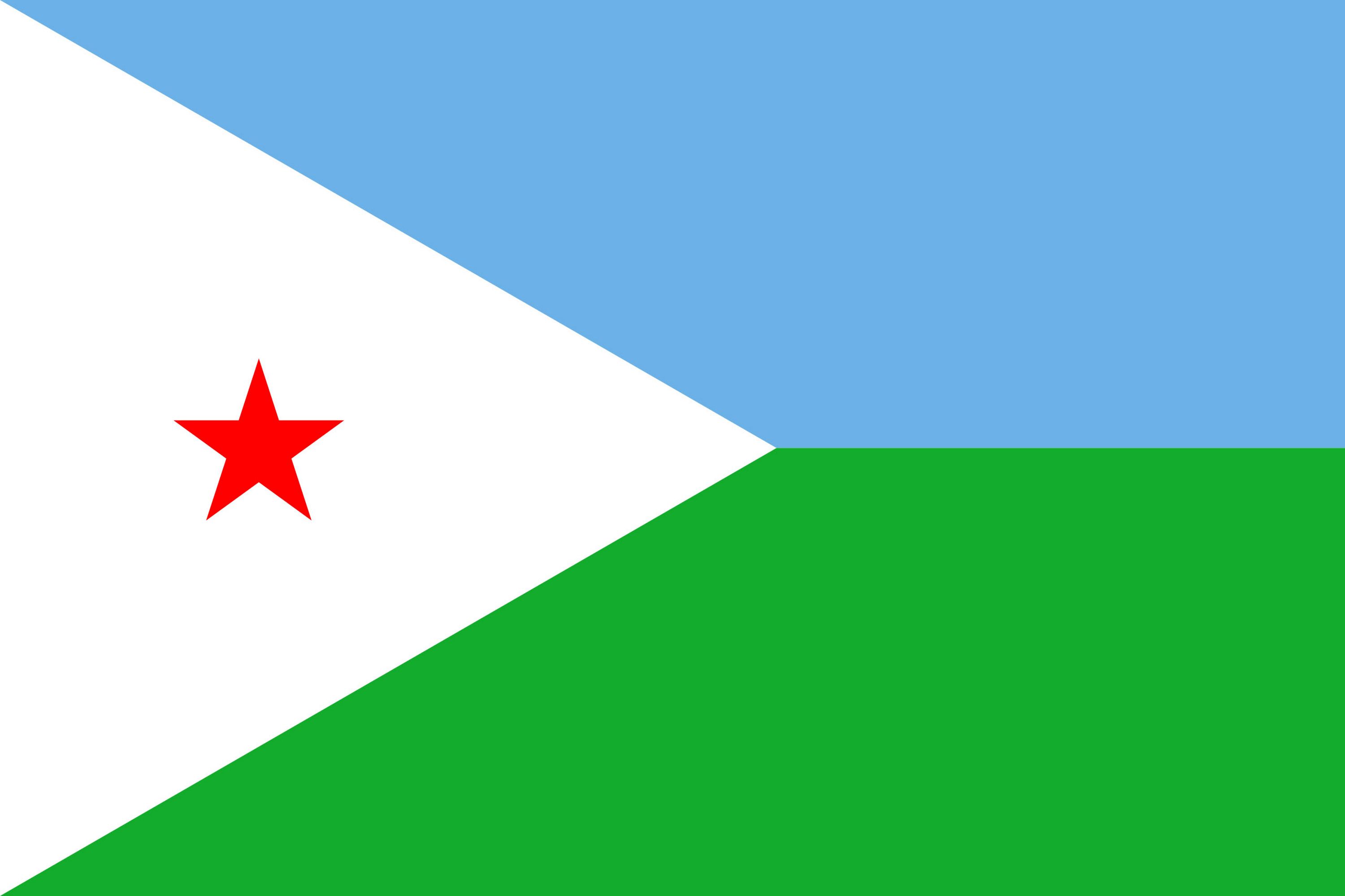 Drapeau du pays Djibouti