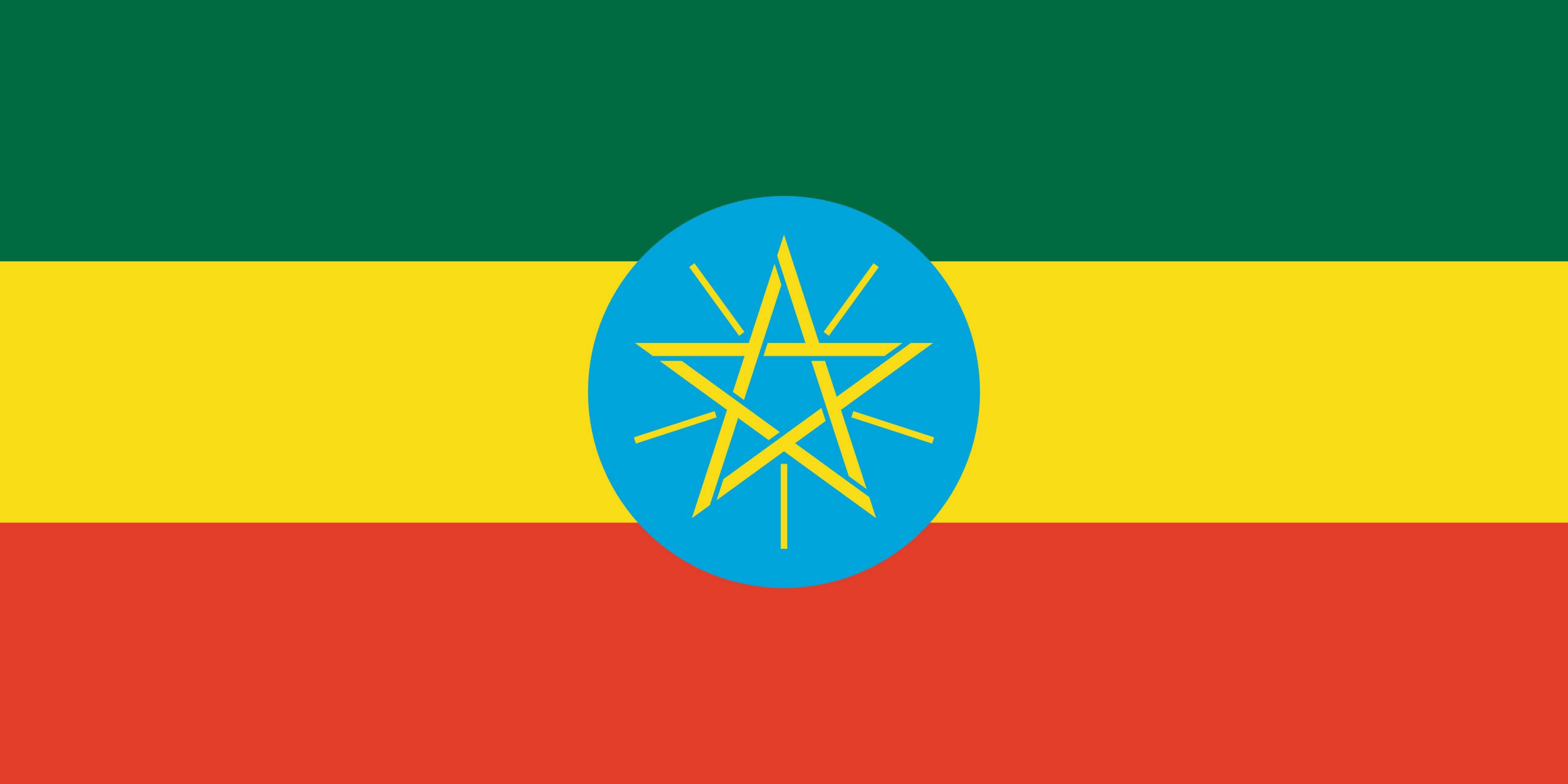 Drapeau du pays Ethiopie