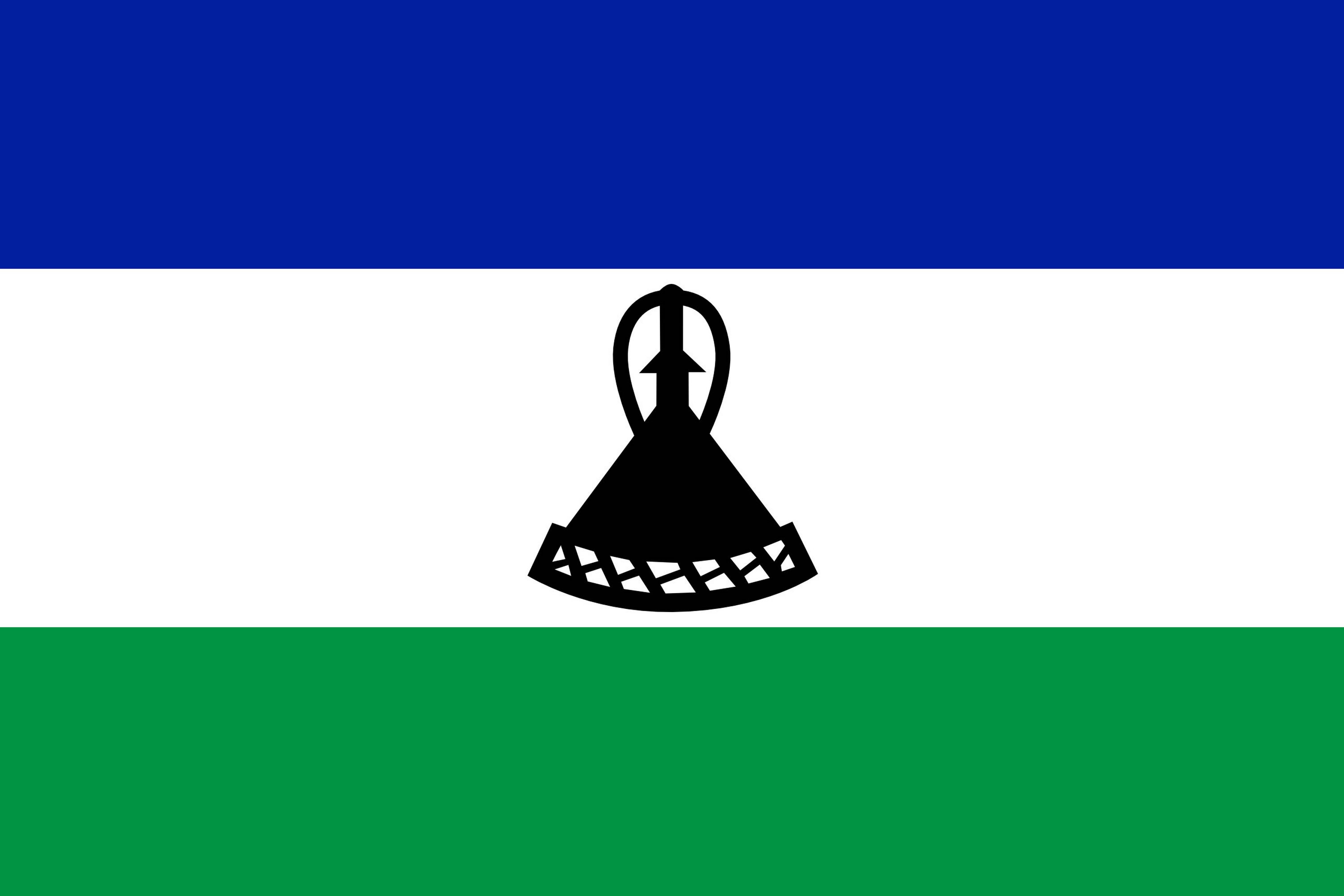 Drapeau du pays Lesotho