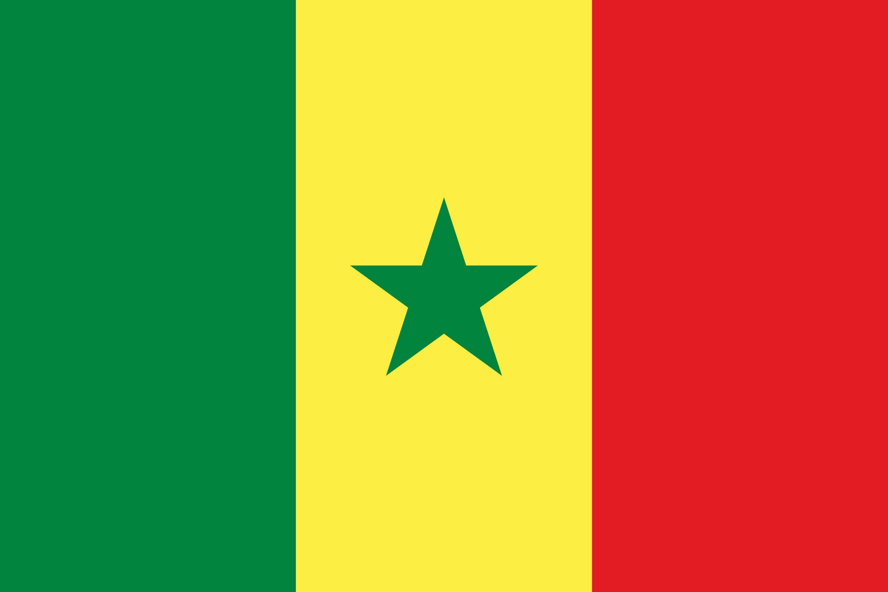 Drapeau du pays Sénégal